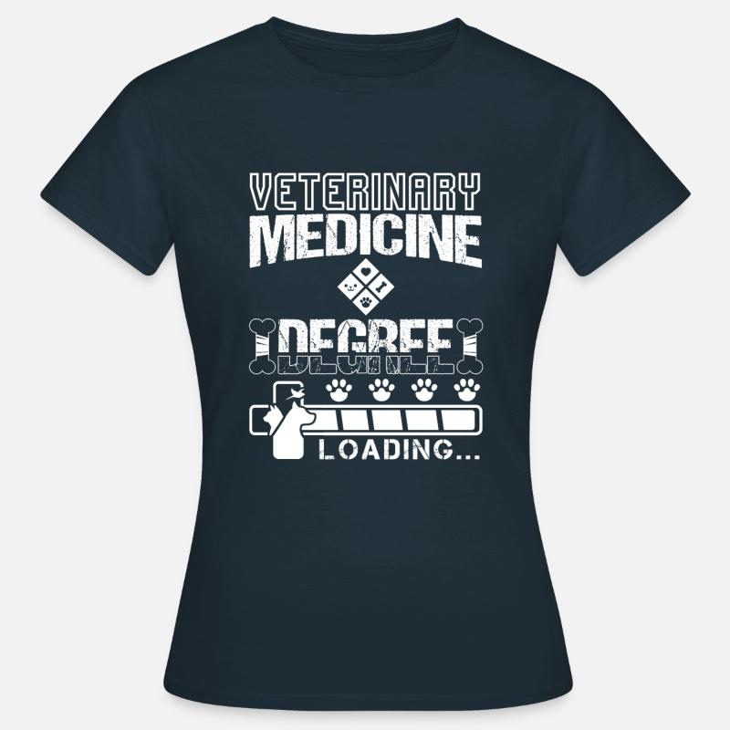 Veterinary Medicine Degree Loading - Frauen T-Shirt - Navy