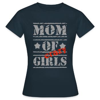 Mutter Töchter Mama Tochter Fun Muttertag Geschenk - Frauen T-Shirt - Navy - Vorne - AI Model Female 172 dark (172cm)