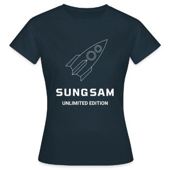 SUNGSAM EDITION ILLIMITEE (fusée) - T-shirt Femme - marine - Devant - AI Model Female 172 dark (172cm)