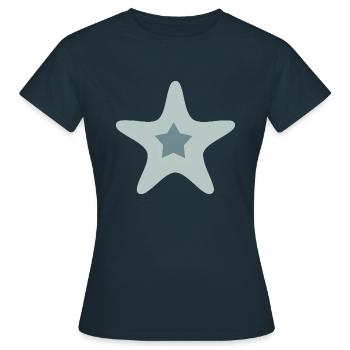Star - Women's T-Shirt - navy - Front - AI Model Female 172 dark (172cm)