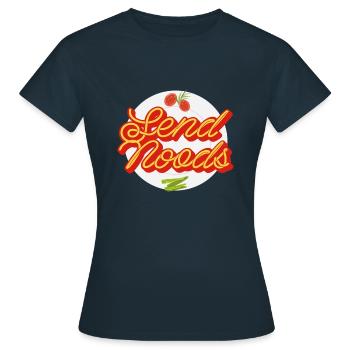 ENVOYER DES NOODS - T-shirt Femme - marine - Devant - AI Model Female 172 dark (172cm)