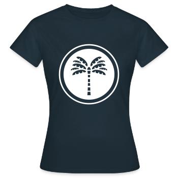 Palm Beach - T-shirt Femme - marine - Devant - AI Model Female 172 dark (172cm)