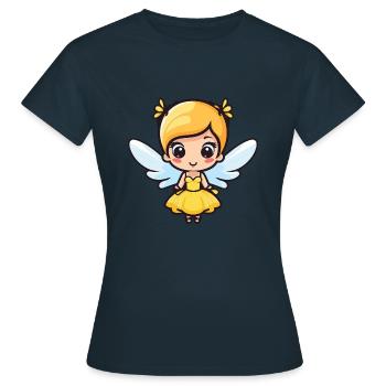 Fée Mignon Bébé Conte de fées - T-shirt Femme - marine - Devant - AI Model Female 172 dark (172cm)