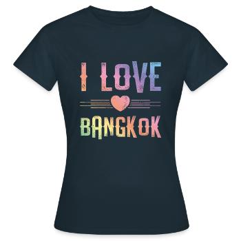 J’adore Bangkok - T-shirt Femme - marine - Devant - AI Model Female 172 dark (172cm)