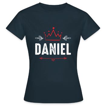 Daniel - Frauen T-Shirt - Navy - Vorne - AI Model Female 172 dark (172cm)