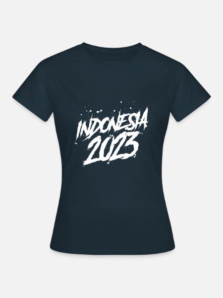 Indonesia 2023 - Frauen T-Shirt - Navy