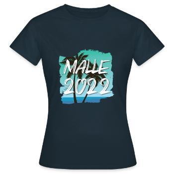 Malle 2022 - Women's T-Shirt - navy - Front - AI Model Female 172 dark (172cm)
