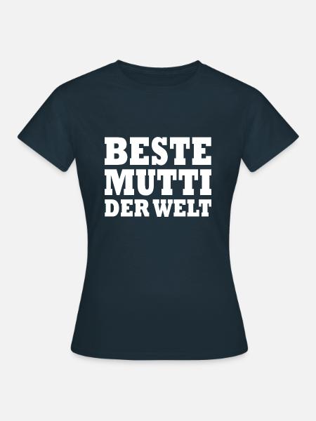 Beste mutti der welt - Frauen T-Shirt - Navy