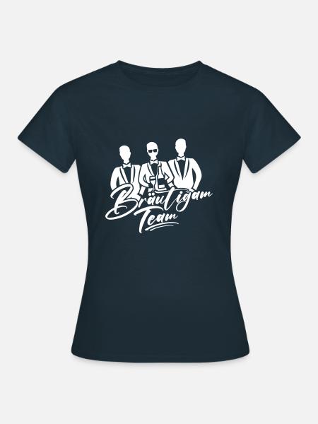 Team Bräutigam Polterabend - Frauen T-Shirt - Navy