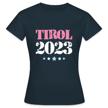 Tyrol 2023 - T-shirt Femme - marine - Devant - AI Model Female 172 dark (172cm)