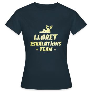 Lloret De Mar Escalation - T-shirt Femme - marine - Devant - AI Model Female 172 dark (172cm)