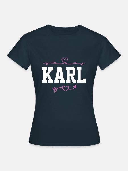 Karl - Frauen T-Shirt - Navy