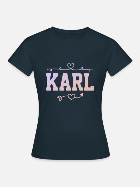 Karl - Frauen T-Shirt - Navy