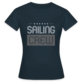 Équipage - T-shirt Femme - marine - Devant - AI Model Female 172 dark (172cm)