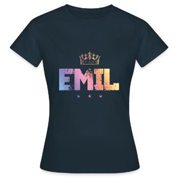Emil - T-shirt Femme - marine - Devant - AI Model Female 172 dark (172cm)