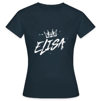 TEST ELISA - T-shirt Femme - marine - Devant - AI Model Female 172 dark (172cm)