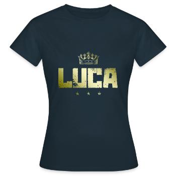 Luca - T-shirt Femme - marine - Devant - AI Model Female 172 dark (172cm)