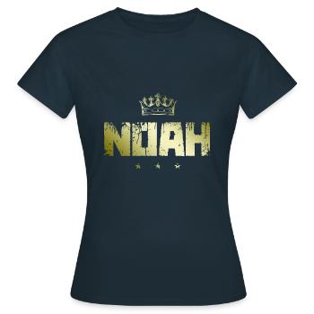 Noah - Frauen T-Shirt - Navy - Vorne - AI Model Female 172 dark (172cm)