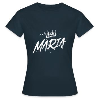 Maria - T-shirt Femme - marine - Devant - AI Model Female 172 dark (172cm)