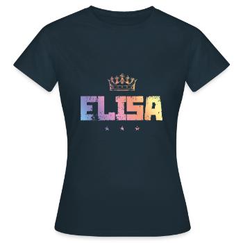 TEST ELISA - T-shirt Femme - marine - Devant - AI Model Female 172 dark (172cm)