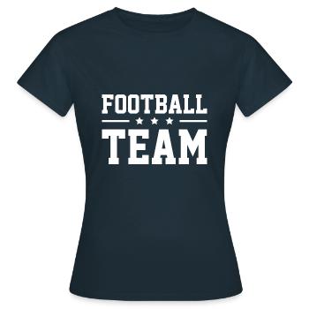 Équipe de football - T-shirt Femme - marine - Devant - AI Model Female 172 dark (172cm)