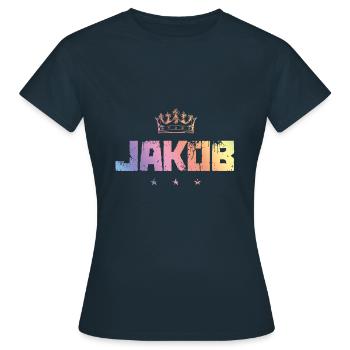 Jacob - T-shirt Femme - marine - Devant - AI Model Female 172 dark (172cm)