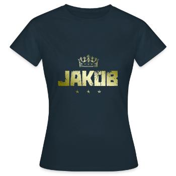 Jacob - T-shirt Femme - marine - Devant - AI Model Female 172 dark (172cm)
