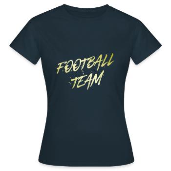 Équipe de football - T-shirt Femme - marine - Devant - AI Model Female 172 dark (172cm)