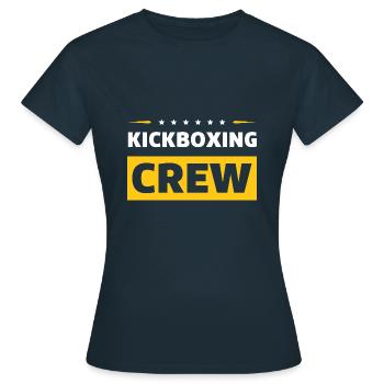 Kickboxing Crew - Frauen T-Shirt - Navy - Vorne - AI Model Female 172 dark (172cm)