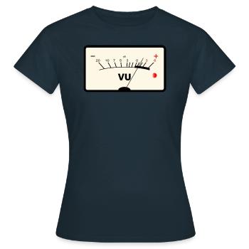 VU-mètre - T-shirt Femme - marine - Devant - AI Model Female 172 dark (172cm)