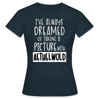 Picture with Aethelwold - T-shirt Femme - marine - Devant - AI Model Female 172 dark (172cm)