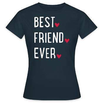 Meilleur ami - T-shirt Femme - marine - Devant - AI Model Female 172 dark (172cm)