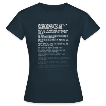 OTIS-Angebot - Frauen T-Shirt - Navy - Vorne - AI Model Female 172 dark (172cm)