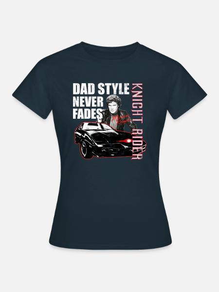Knight Rider DAD STYLE NEVER FADES - Vrouwen T-shirt - navy