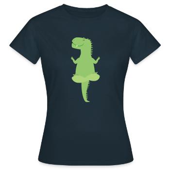dino - Women's T-Shirt - navy - Front - AI Model Female 172 dark (172cm)