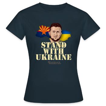 Ukraine Arizona - T-shirt Femme - marine - Devant - AI Model Female 172 dark (172cm)
