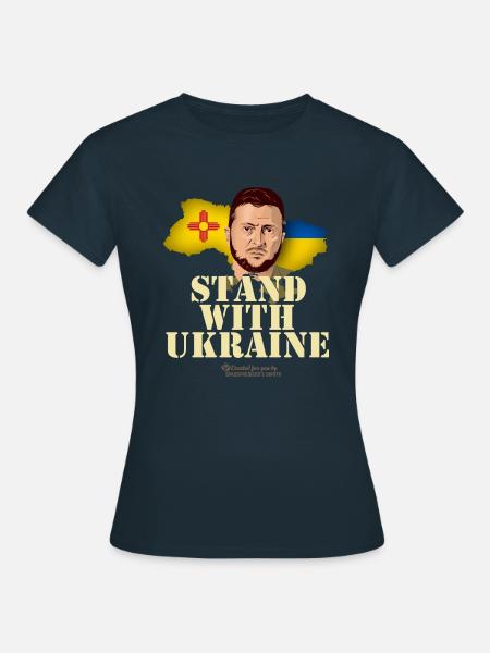 Ukraine New Mexico - Frauen T-Shirt - Navy
