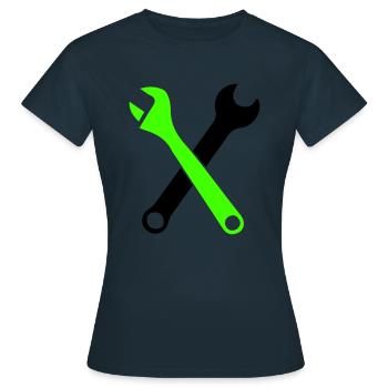 Clé à outils 1 - T-shirt Femme - marine - Devant - AI Model Female 172 dark (172cm)