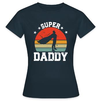 Super Daddy - Frauen T-Shirt - Navy - Vorne - AI Model Female 172 dark (172cm)