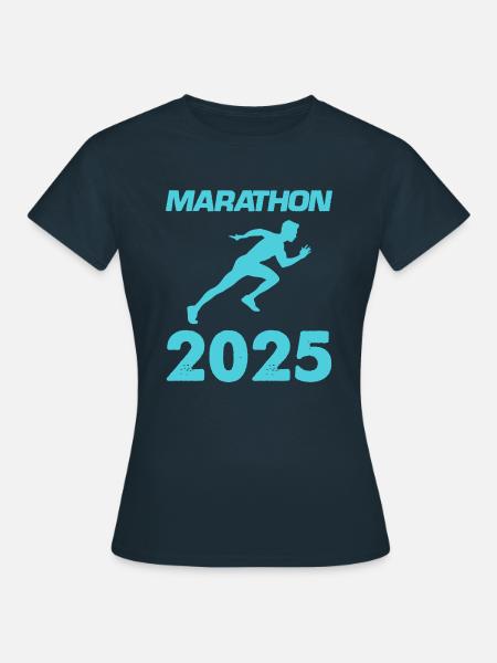 marathon 2025 - Frauen T-Shirt - Navy