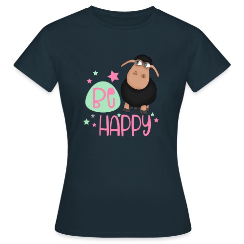 Schwarzes Schaf - be happy Schaf Glückliches Schaf - Frauen T-Shirt
