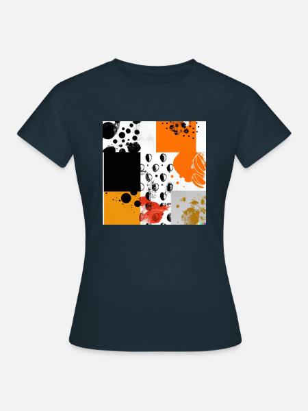 Abstrakte Kunst - Frauen T-Shirt - Navy