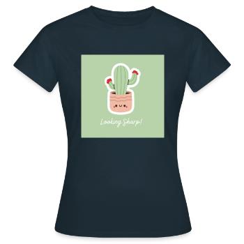 Looking Sharp! - Women's T-Shirt - navy - Front - AI Model Female 172 dark (172cm)