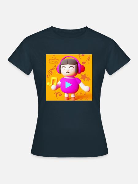 LUSTIGE MUSIK 5 - Frauen T-Shirt - Navy