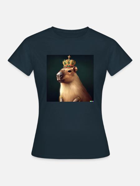 King Capybara - Frauen T-Shirt - Navy
