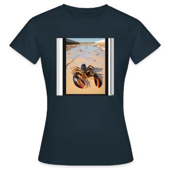 Cadre photo en Langouste - T-shirt Femme - marine - Devant - AI Model Female 172 dark (172cm)