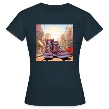 Lustighausen - Chaussures de style BD - T-shirt Femme - marine - Devant - AI Model Female 172 dark (172cm)