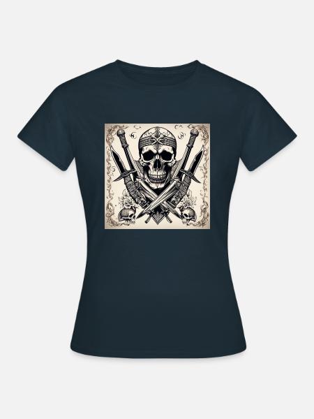 Skull Tat - Frauen T-Shirt - Navy