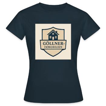 76FD7C9C 9E74 42BF AD87 C48C7A39727F - T-shirt Femme - marine - Devant - AI Model Female 172 dark (172cm)