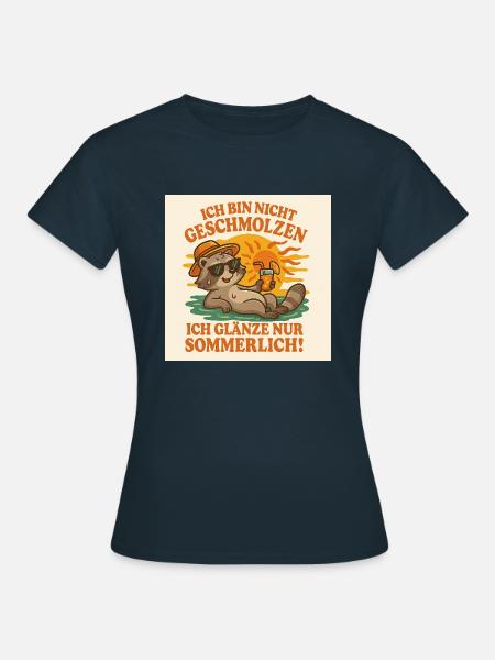 Summertime Koala - Frauen T-Shirt - Navy